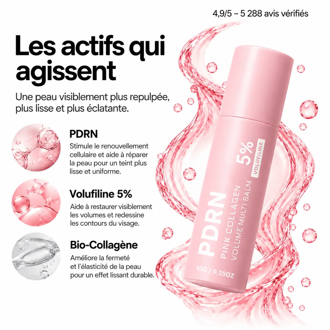 Stick PDRN pour les rides du contour des lèvres
