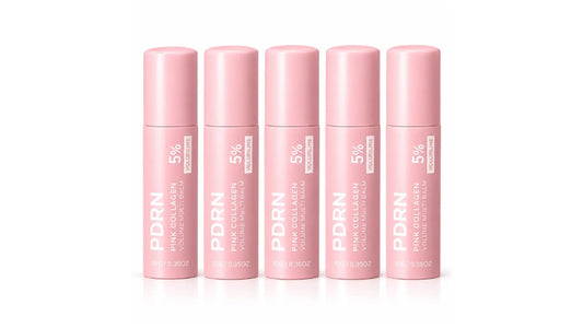 Cinq Sticks PDRN alignés, checklist pour bien choisir son stick anti-âge