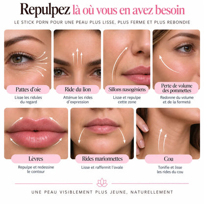 Stick PDRN Volufiline Bio-Collagène - baume anti-âge visage et corps K-Beauty